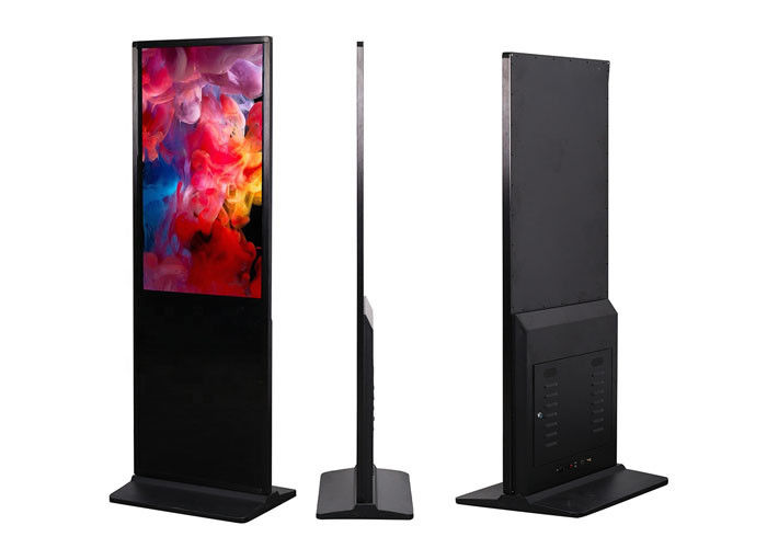 Full Color Floor Standing Indoor Touch Screen Poster Portable LCD Display Kiosk For Advertising